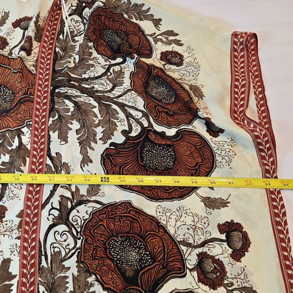 MAX STUDIO Women Short Sleeve Ruana /Kimono/Coverup Sz: S Rust/Brown - Picture 7 of 10
